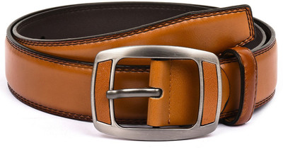 

Buckle Up Men Formal Tan Artificial Leather Belt