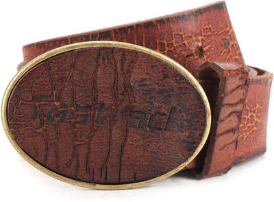 

Fastrack Men Casual Brown Genuine Leather, Metal Belt