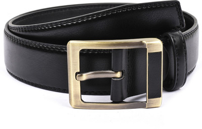 

Buckle Up Men Formal Black Artificial Leather Belt