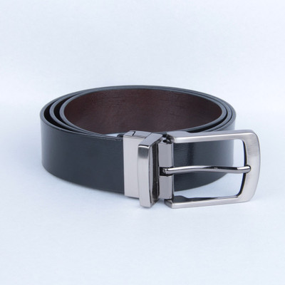 

Kiko Men Formal Black, Tan, Brown Genuine Leather Reversible Belt, Black&brown1