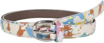 

Snoby Women Casual Multicolor Artificial Leather Belt, White