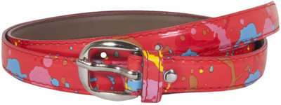 

Snoby Women Casual Multicolor Artificial Leather Belt, Red