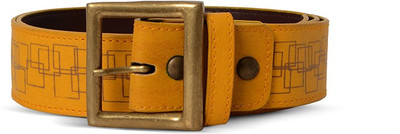 

Baggit Women Casual Yellow Synthetic Belt