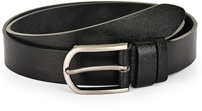 

Buckle Up Men Formal Black Genuine Leather Belt