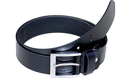 Manshkhino Men Formal Black Genuine Leather Belt available at flipkart for Rs.800