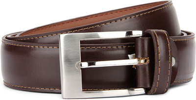 

Hidedge Men Brown Metal Belt