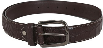 

Lino Perros Men Casual Brown Genuine Leather Belt