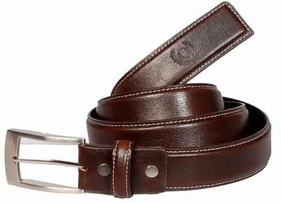 

99Cells Men Formal Brown Genuine Leather Belt