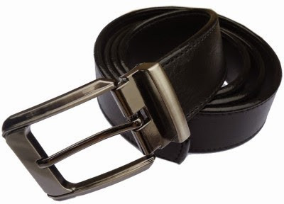 

AmahapGlamourDaze Men Formal Black Synthetic Belt