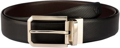 

OODI Men Black Genuine Leather Belt