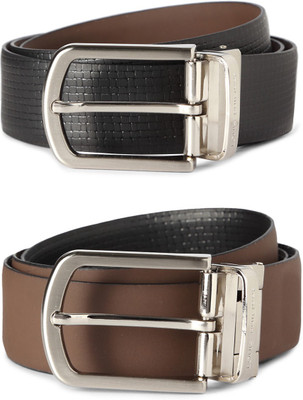 

Louis Philippe Men Black Genuine Leather Belt