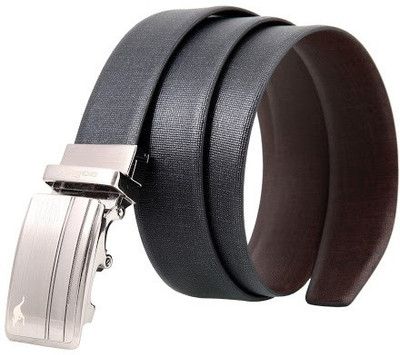 

Kangoo Men Casual, Formal Black, Brown Genuine Leather Reversible Belt
