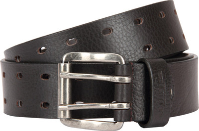 

U.S. Polo Assn Men Casual Brown Genuine Leather Belt, Dark brown