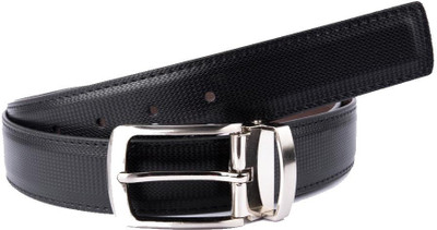 

Brounplus Boys Formal Black Artificial Leather Reversible Belt, Black;brown