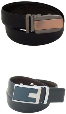 

SFA Men Formal Black Artificial Leather Reversible Belt, Blackbrown362616