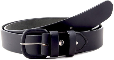 

Buckle Up Men Formal Black Genuine Leather Belt