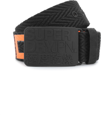 

Superdry Men Black Metal Belt