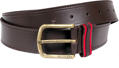 

Tommy Hilfiger Men Casual, Formal Brown Genuine Leather Belt, Dark brown