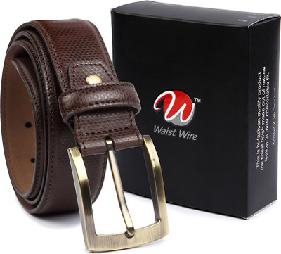 

Waist Wire Men Party, Formal Brown Artificial Leather Belt