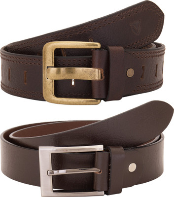 

Valbone Men Formal Brown Genuine Leather Belt
