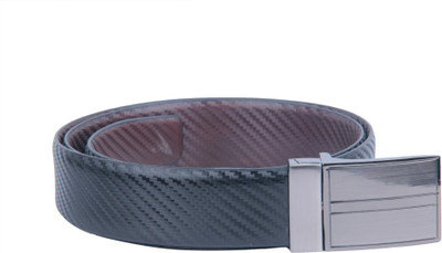 

Ekvi Men Formal Black Genuine Leather Reversible Belt