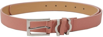 Lino Perros Women Casual Pink Artificial Leather Belt