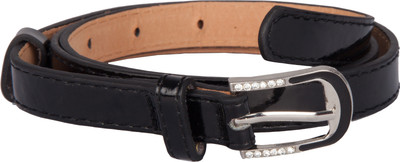 

TrendBAE Women Party Black Artificial Leather Belt, Black-3