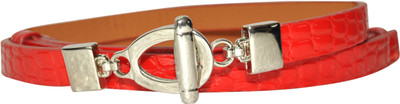 

Scarleti Girls Formal Red Artificial Leather Belt
