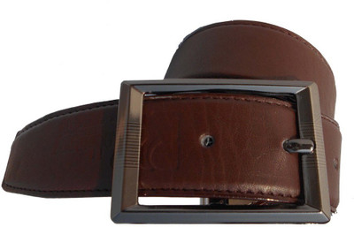 

P&E Men Formal Brown Artificial Leather Belt