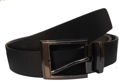 

AGD Men Formal Black Genuine Leather Belt