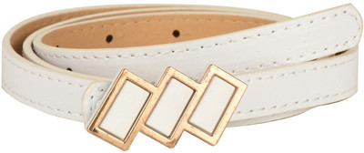 

Tiekart Women Casual White Metal Belt