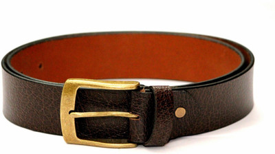 

Tops Men Brown Genuine Leather Belt
