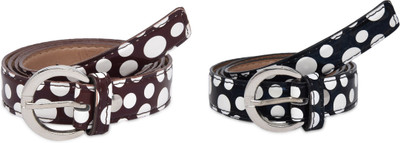 

SRS Women Casual Black, Brown Artificial Leather Belt, Black-brown-18