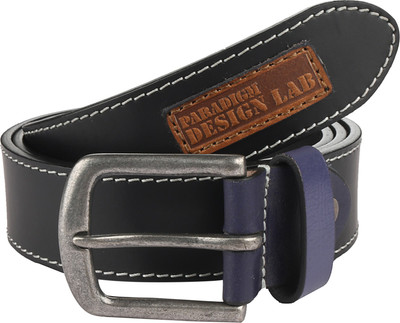 

Paradigm Design Lab Men Casual Black Genuine Leather Belt