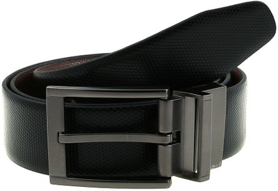 

Lino Perros Men Formal Black, Brown Genuine Leather Reversible Belt, Bb01