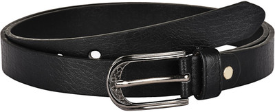 

Buckle Up Women Formal Black Artificial Leather Belt