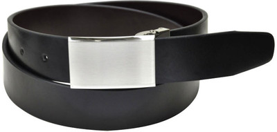 28% OFF on Orosilber Casual Black Genuine Leather Belt