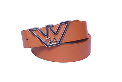 

OODI Men Tan Artificial Leather Belt
