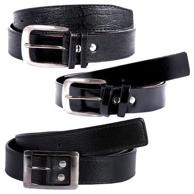 

Hardys Men Casual Black Artificial Leather Belt