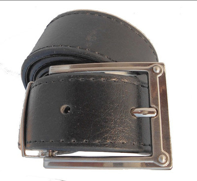 

P&E Men Formal Black Artificial Leather Belt