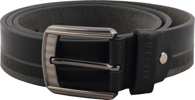 

Red Chief Men Formal Black Genuine Leather Belt, 80055-black