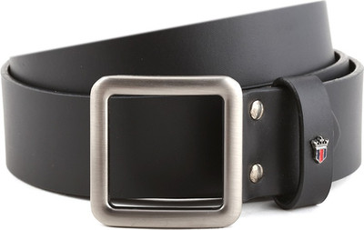 

Louis Philippe Men Black Genuine Leather Belt, Navy