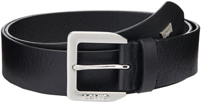 

Levi's Men Black Genuine Leather, Metal Belt