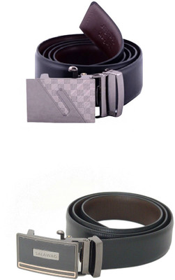 

SFA Men Formal Black Artificial Leather Reversible Belt, Blackbrown324620