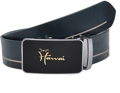 

Hawai Men Casual, Formal Blue Genuine Leather Belt, Navi blue