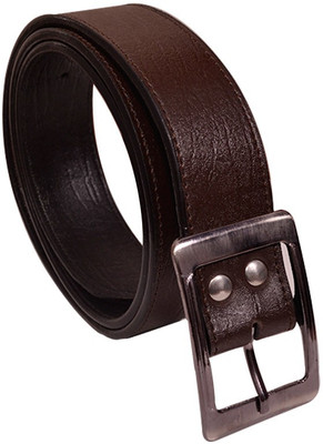 Elligator Men Casual, Formal, Party Brown Artificial Leather Belt, Brown-4