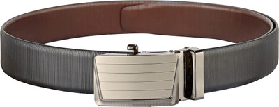 

Teakwood Men Casual Black Genuine Leather Reversible Belt