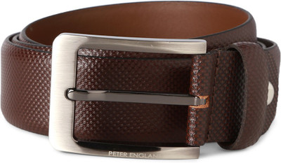 

Peter England Men Brown Genuine Leather Belt