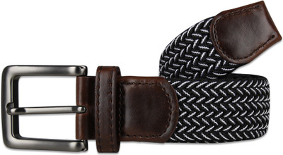 

Zobello Men Casual Black, White Fabric Belt