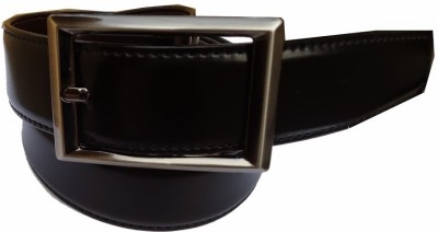 

M&Ms Men Formal Black Canvas Reversible Belt